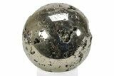 Polished Pyrite Sphere - Peru #231646-1